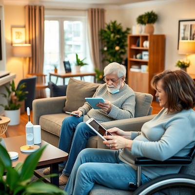 Technologieunterstützung für Senioren